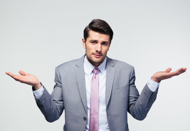 a man wondering if he made the right decision