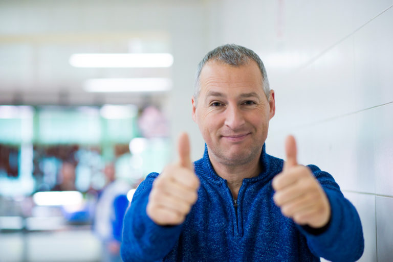 two thumbs up
